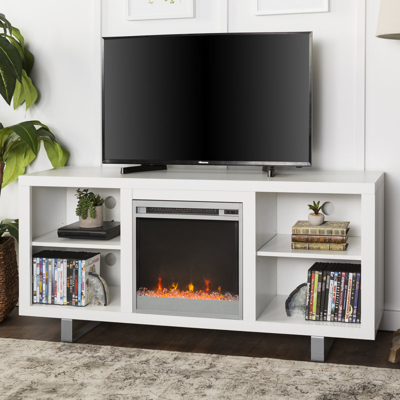 Latitude Run Meuble télé avec foyer électrique pour téléviseur de 75 po ou moins Depasquale et Latitude Run Meuble télé avec foyer électrique pour téléviseur de 75 po ou moins Depasquale et